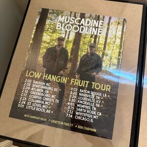 Signed Music Tour Posters
